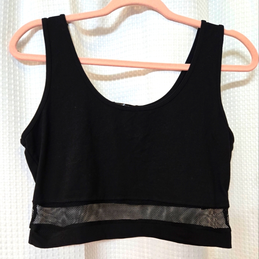"Feathers" Crop Top (L)